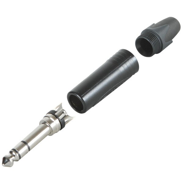 Main product image for Neutrik NP3X-BAG Plug 1/4" Stereo Black/Silver 092-321